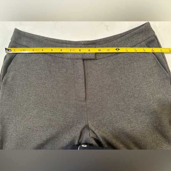 J. Mclaughlin Flat Front Trouser Stretch Pant Womens 8 Gray Rayon Blend Career - Picture 6 of 9